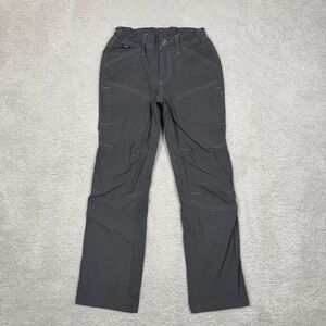 Kuhl Youth Renegade Charcoal Grey Hiking Pants S 7-8 Outdoor Trousers Outdoor